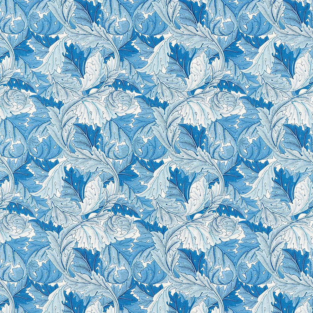 William Morris tyg Acanthus Woad