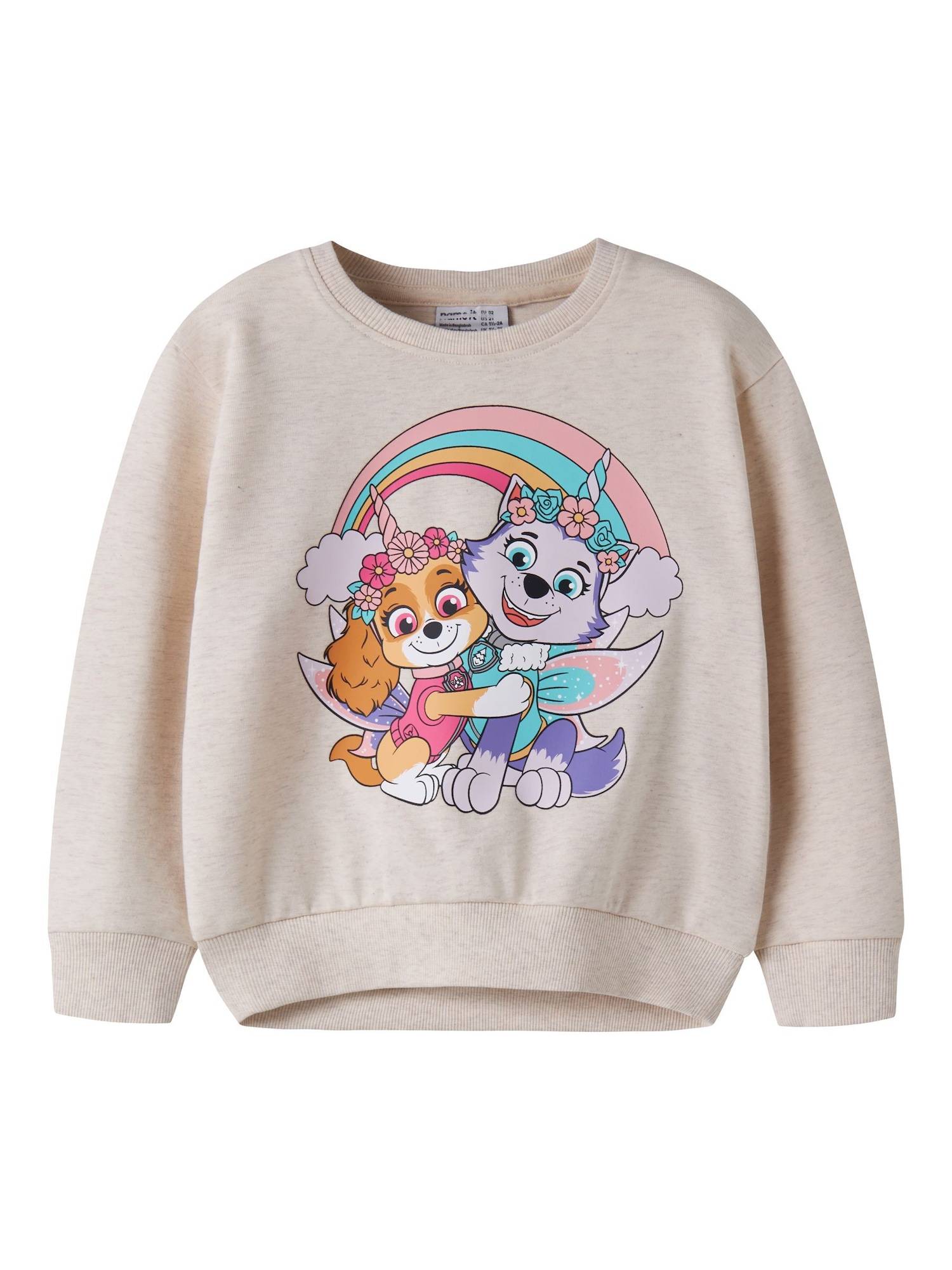 NAME IT Sweatshirt 'Paw Patrol'  beige / lyseblå / cognac / lavendel