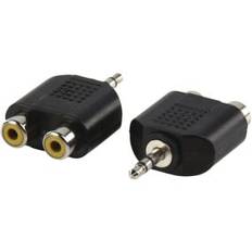 3,5 mm minijack hane / 2 x RCA phono hona.