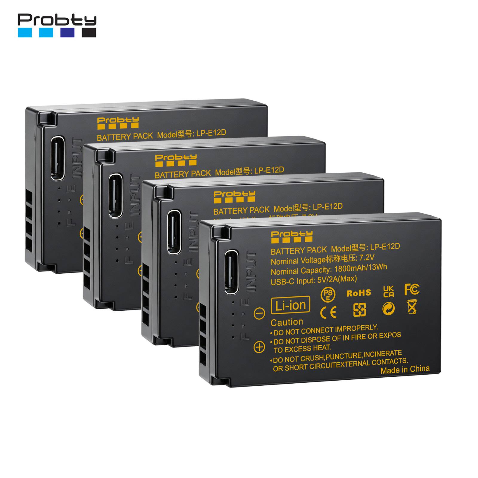 LPE12 LP E12 LP-E12 Battery 1800mAh for Canon SX70 HS Rebel SL1 EOS M M2 M10 M50 M100 100D
