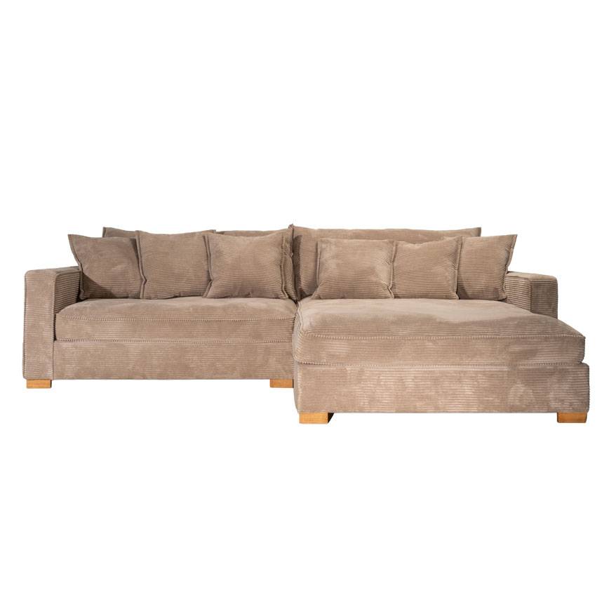 Rossi sofa chaiselong til højre. Arm B+1240+D1240+arm B zoom 3 mink gr.0
