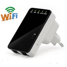 WiFi Repeater/Extender 300Mbps m. 2 LAN-porte