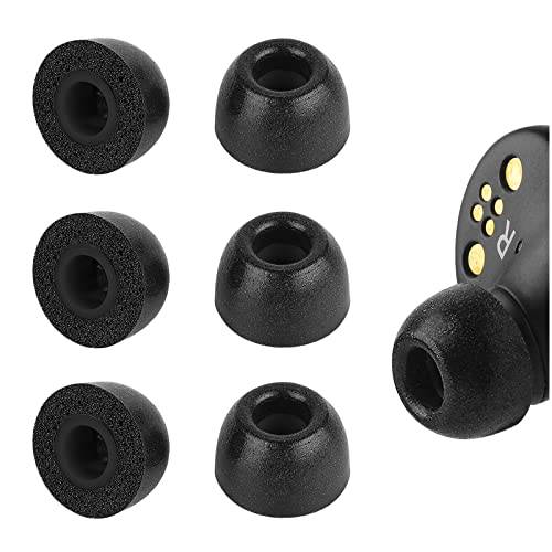 Geekria 3 par bekväma öroninsatser i minnesskum för true wireless, ljudisolering, kompatibla med Anker Soundcore Life P2 (Storlek S/Short)