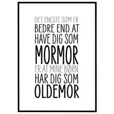 Plakat Elsket som mormor - elsket som oldemor