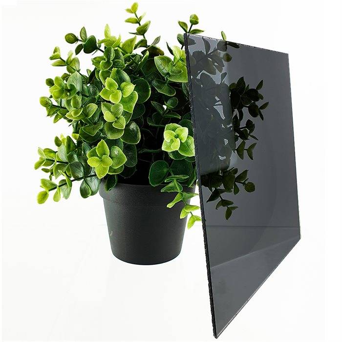 Plexiglas® Støbt Grå (7C83) LT 21 % - 3 mm.