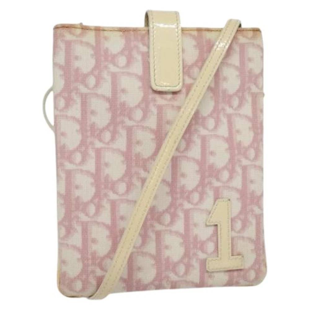 Dior Vintage Pre-owned Vintage Skuldertaske - Vintage - Dame - Lyserød - ONE SIZE - Uld