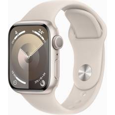 Apple Watch Series 9 Aluminium 41 mm (2023) | GPS | Stjärnglans | Sportband Stjärnglans S/M