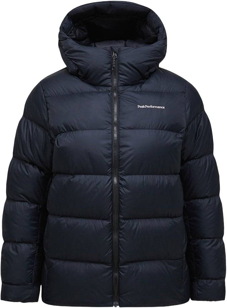 Peak Performance Frost Down Puffer Vinterjakke Kvinde Sort Dunjakker Str S - Polyamid hos Magasin.