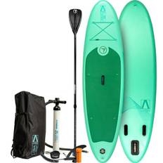 10-10 ERBJUDANDE! FitNord Aqua 300 SUP-brädsats, mintgrön + Aqua Torrsäck 5 liter