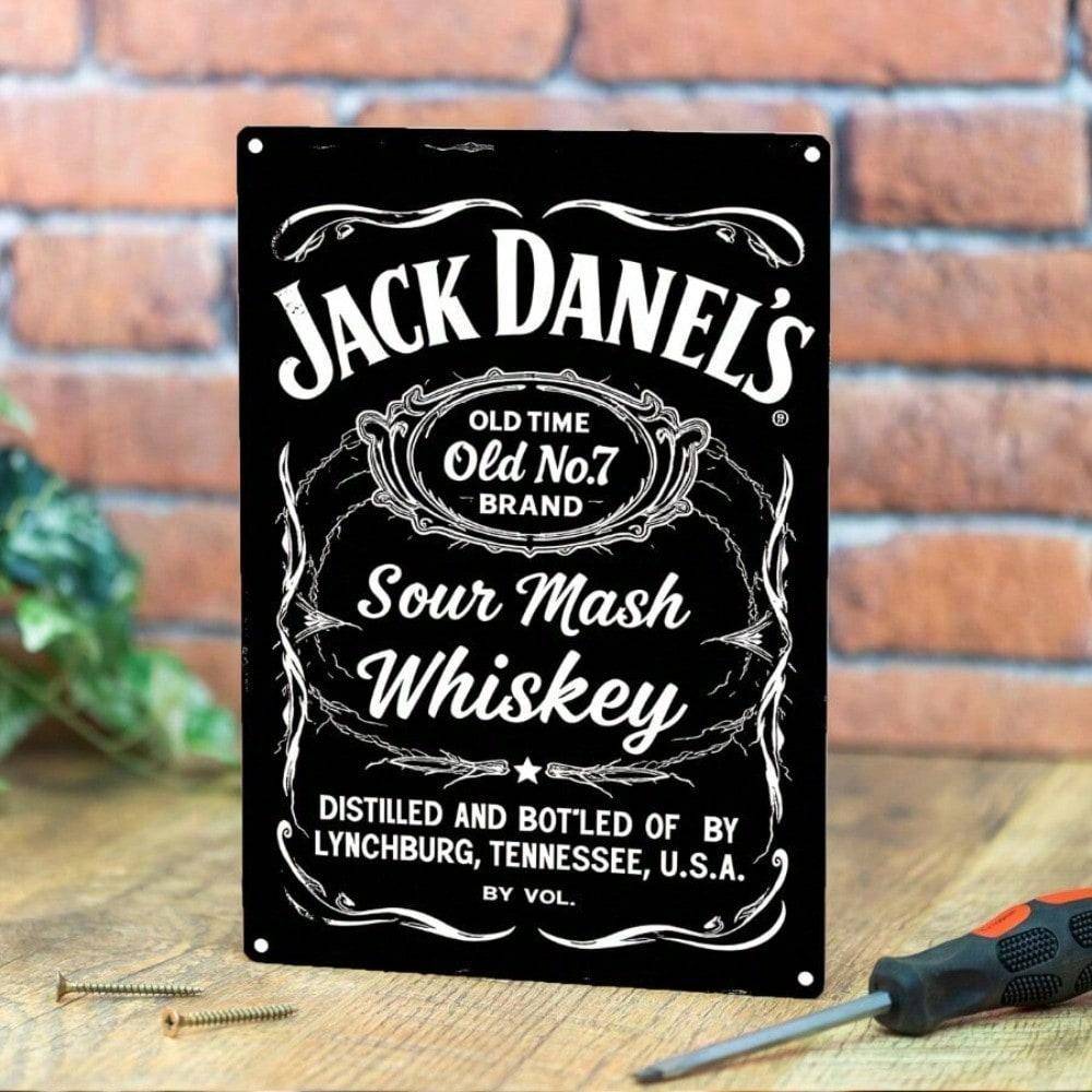 Planetjuice Planetjuice Jack Daniels Tennessee Whiskey Metallplåtskylt X Tum Rustik Barvägg