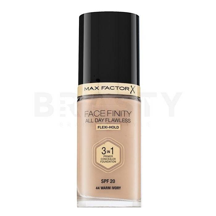 Max Factor Facefinity All Day Flawless Flexi-Hold 3in1 Primer Concealer Foundation SPF20 44 30 ml — Fondotinta 3 in 1