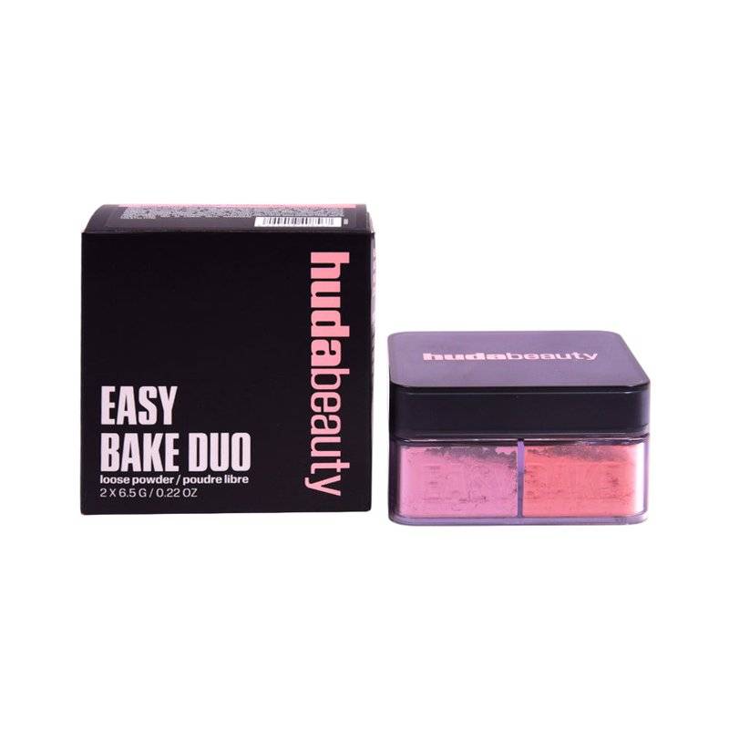 Huda Beauty Easy Bake Duo Loose Powder Fixer Duo i Löst Puder Pink Pumpkin