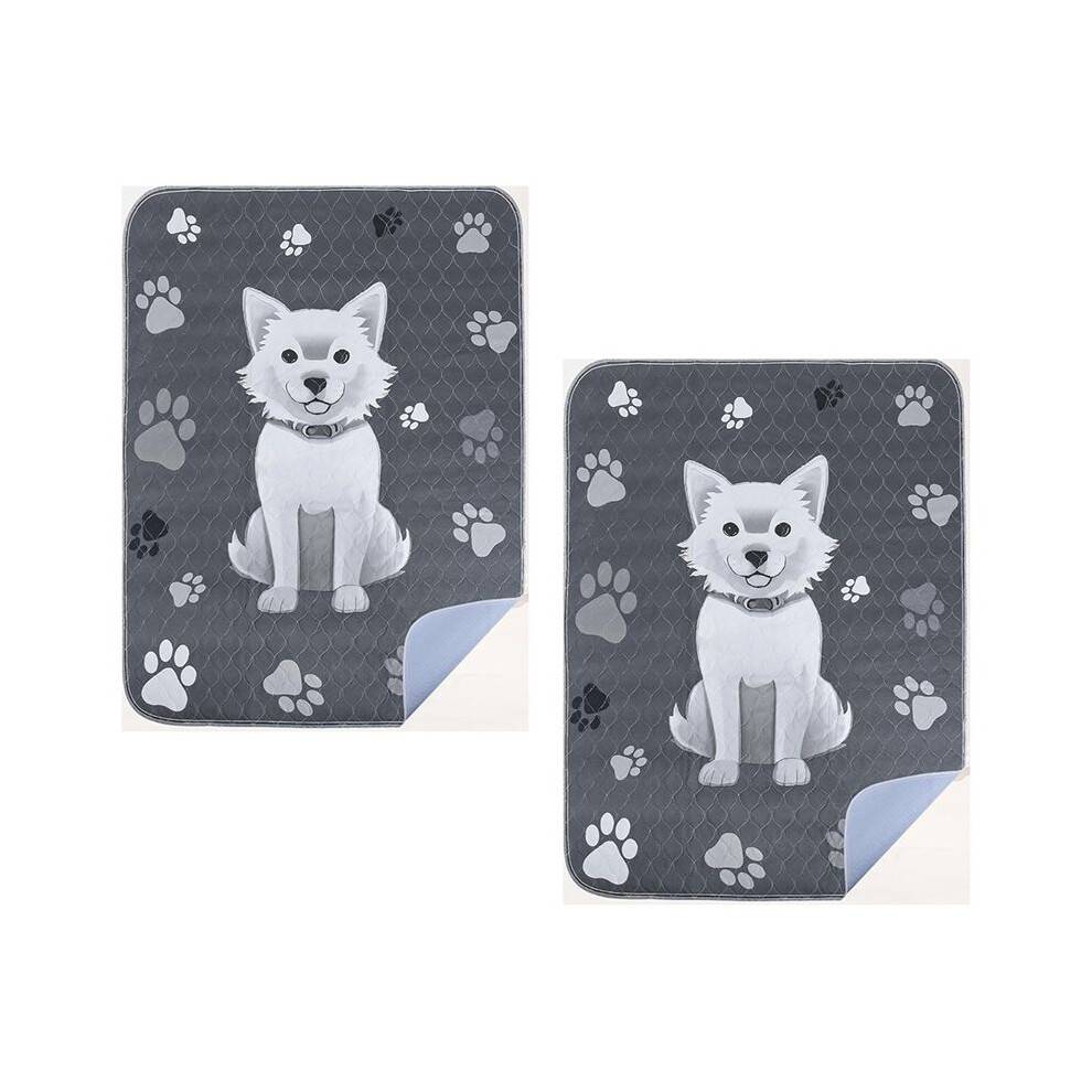Reusable Puppy Pads 2 Pack 36inchx41inch Washable PeePads for Dogs Training, Super Absorbent Wee Wee Dog PeePads
