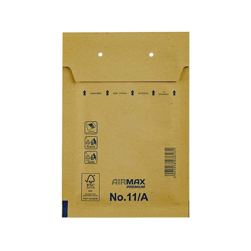 Brun Boblekuverter AIRMAX Nr. 11 - 120 x 175 mm. - 200 stk