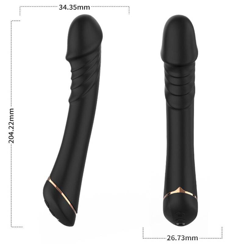 Armony - Vibrerande Dildo i Silikon Svart