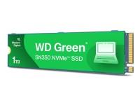 (ComputerSalg) WD Green SN350 NVMe SSD WDS100T3G0C - SSD - 1 TB - inbyggd - M.2 2280 - PCIe 3.0 x4 (NVMe)