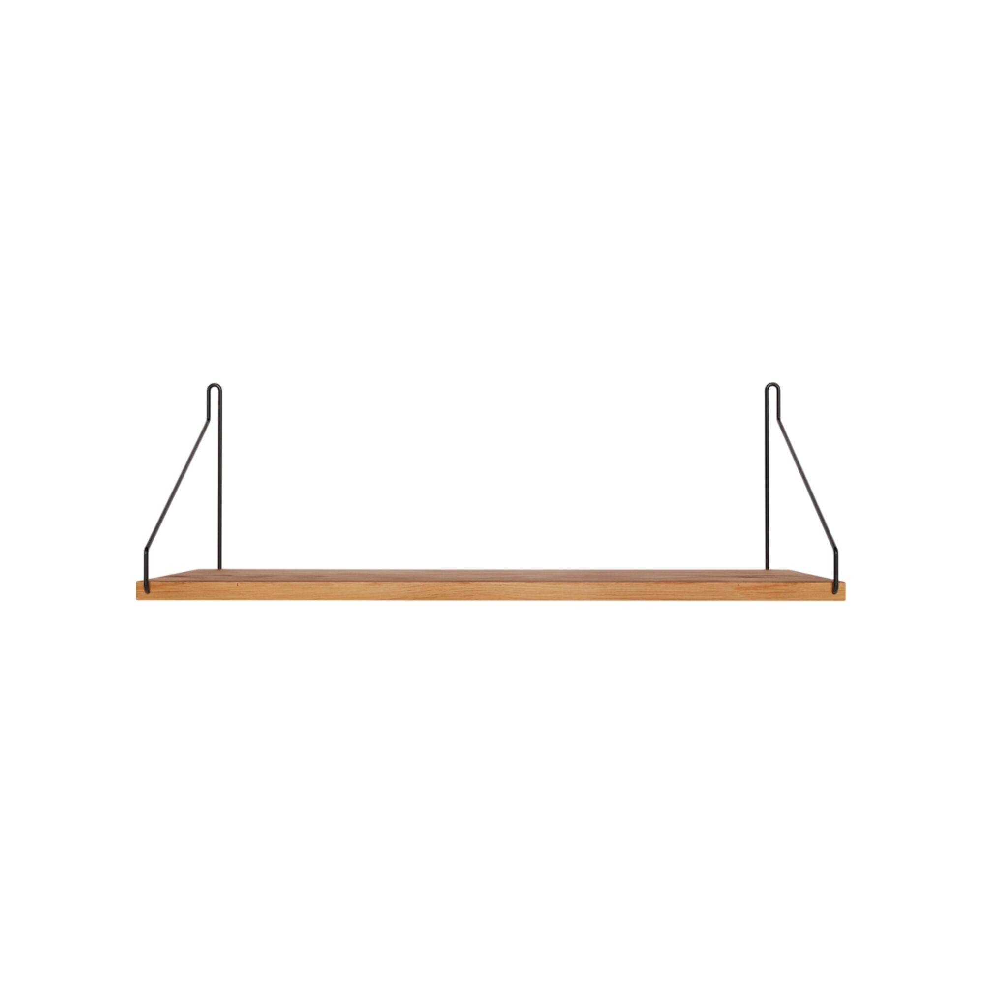Enkelhylla 20x60 Ek/ Svart - Ek / Svart