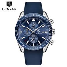 Benyar Pulse Silver Blue Rubber