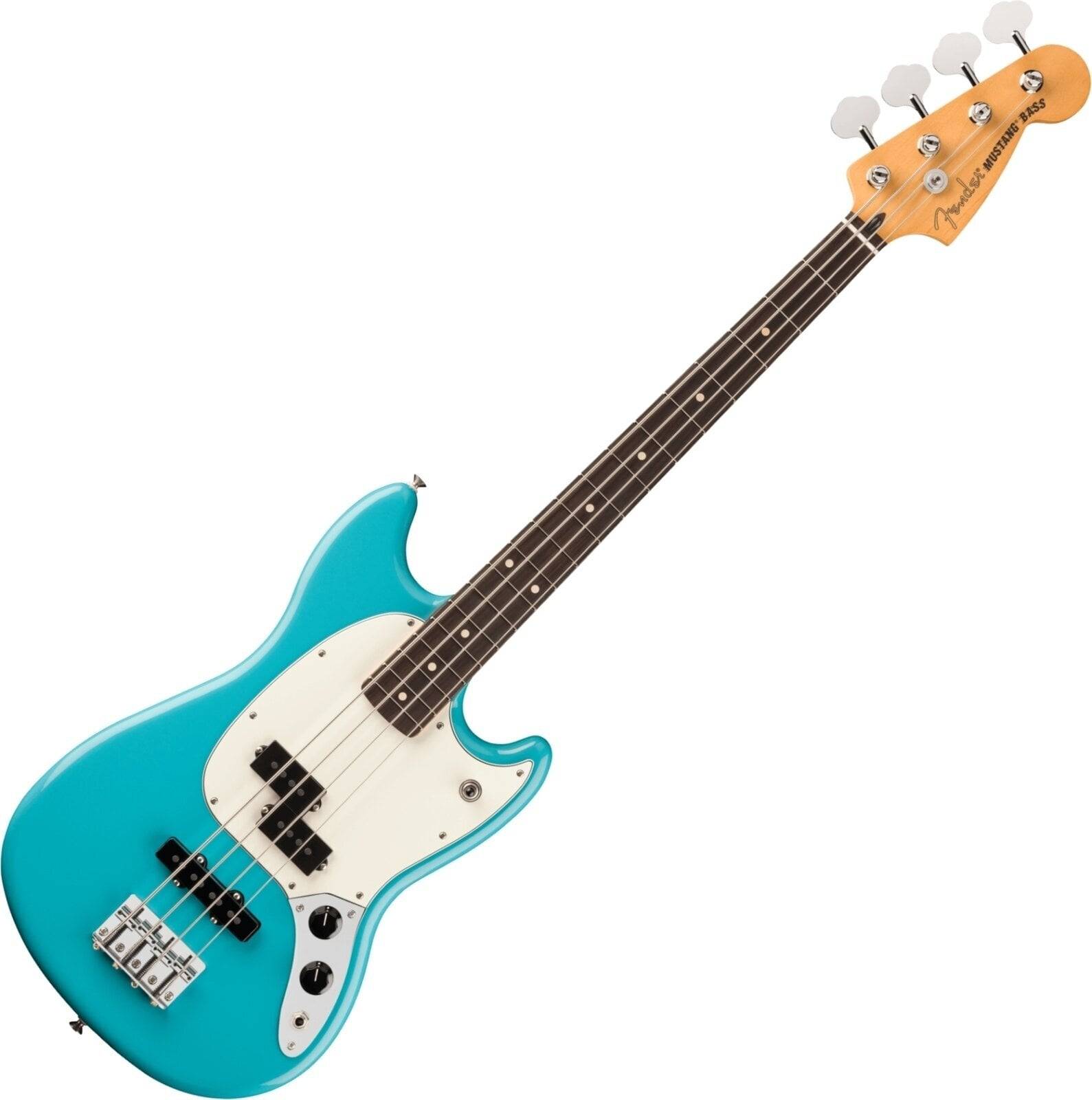Fender Player II Series Mustang Bass RW Aquatone Blue 4-strenget basguitar (Som ny)