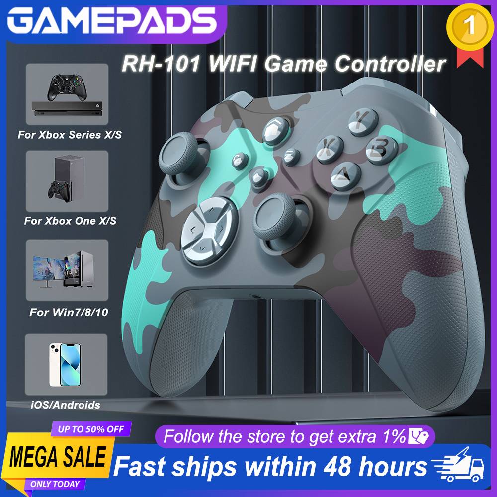 WiFi Wireless Controller For Xbox Series X/S/Xbox One PC Turbo, Motor Vibration Wake Up Gamepad 6-Axis Joystick Xbox Controller