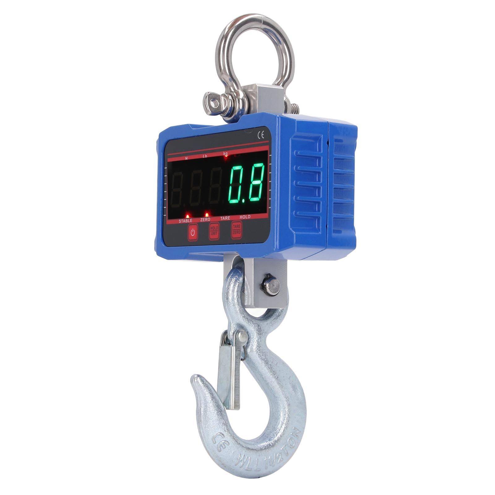 Hanging Scale LED Digital Display Remote Control Weighing Tool for Warehouse Luggage 500KG1000LB