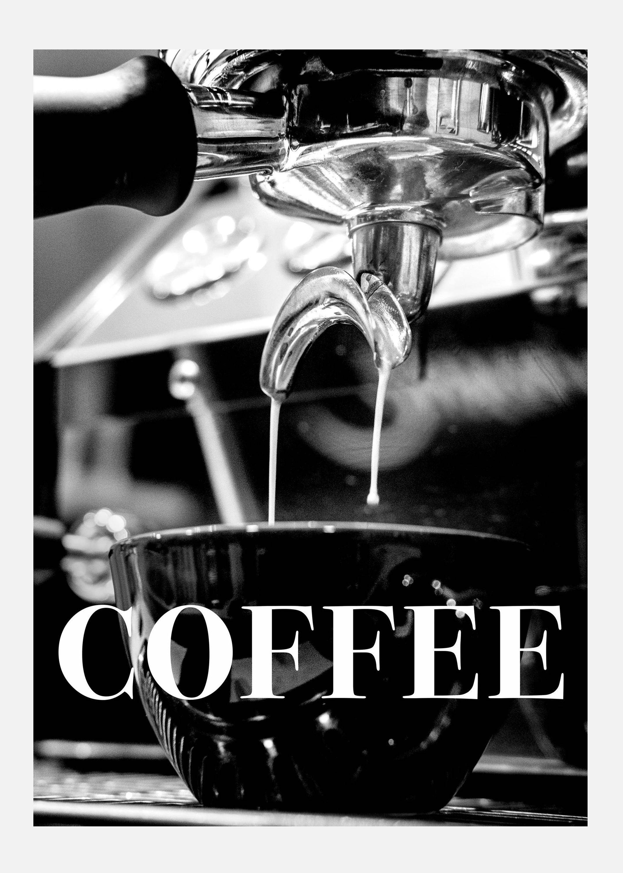Coffee Text Canvastavla (100x140 cm)