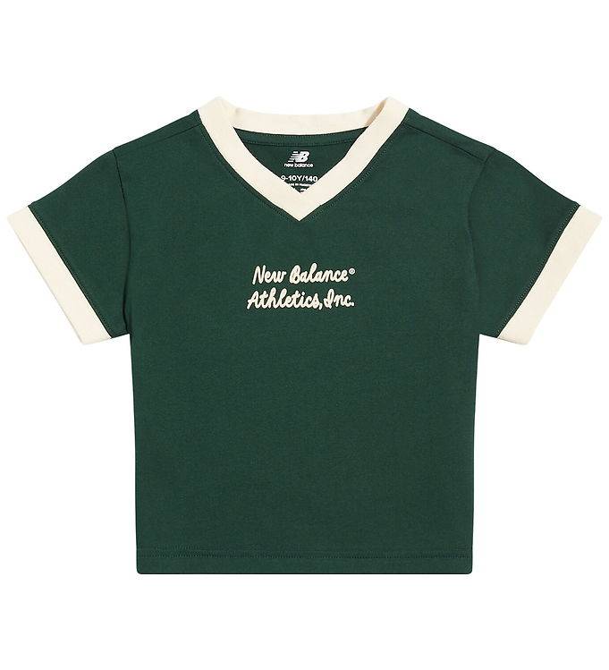 New Balance T-shirt - Ringer - Nordic Green - New Balance - 15-16 år (170-176) - T-Shirt