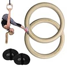 Gymnastiska ringar med remmar – multifunktionella pull-up-stångringar, träningsringar med remmar | mångsidig fitnessutrustning för hemmet, kalisthenikringar för pull-ups gymnastik, aerobics, (28 mm,