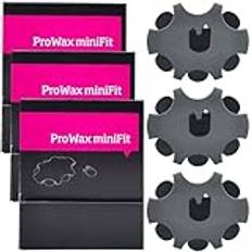 GBKDQQ ProWax MiniFit hörapparater, cerumenfilter, ProWax MiniFit ersättningsvaxskyddsfilter kompatibelt med Oticon Bernafon och Auditio hörapparater, med 6 verktyg och 6 filter, (3-pack/18 stycken)