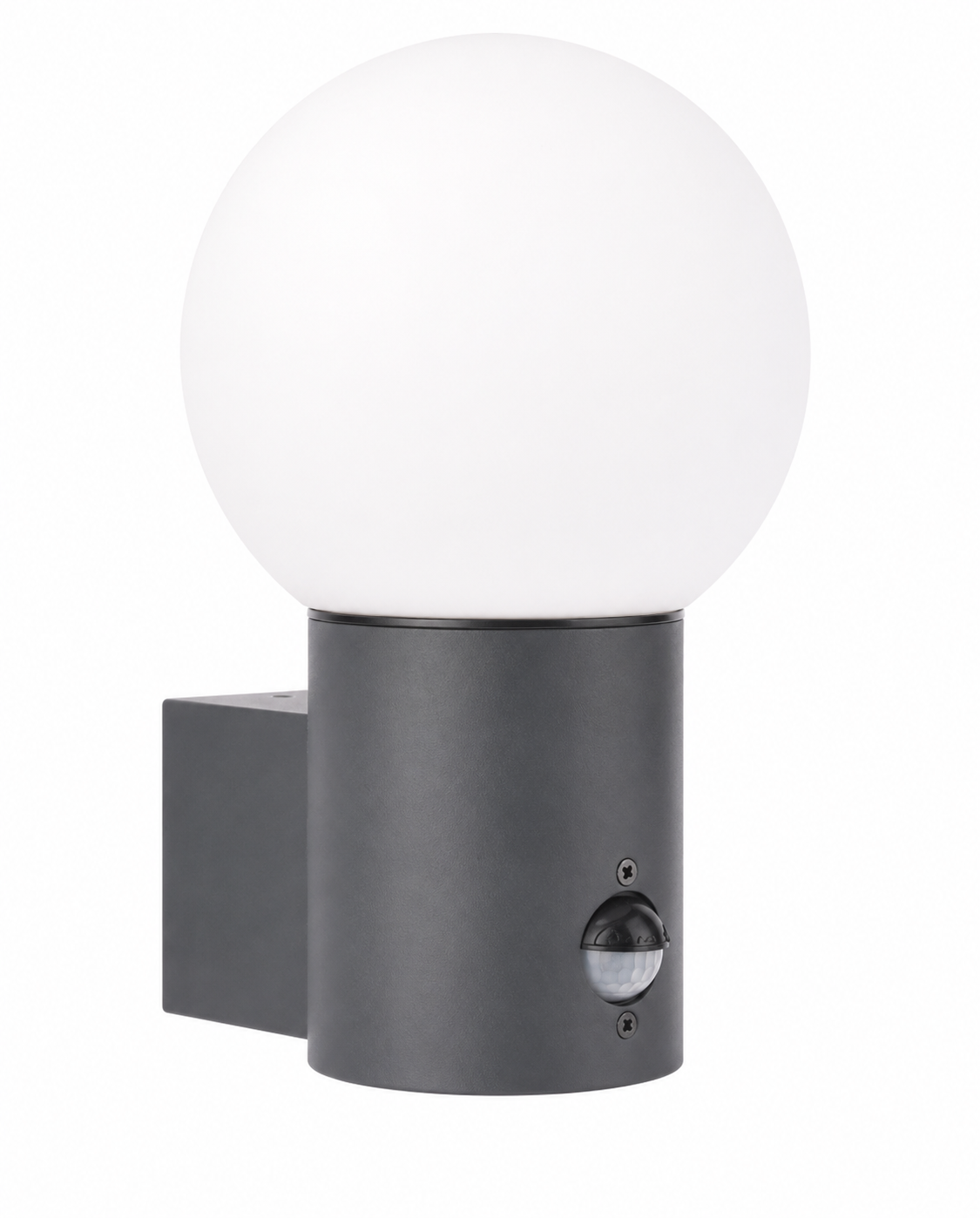Led Energie Vägglampa GLOBUS E27 PIR antracit/mörkgrå
