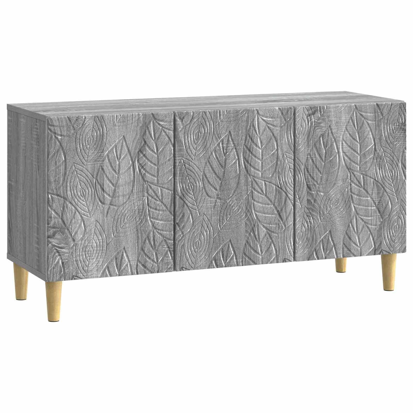 TV-skab med 3 døre i grå sonoma - 99 x 34,5 x 50 cm