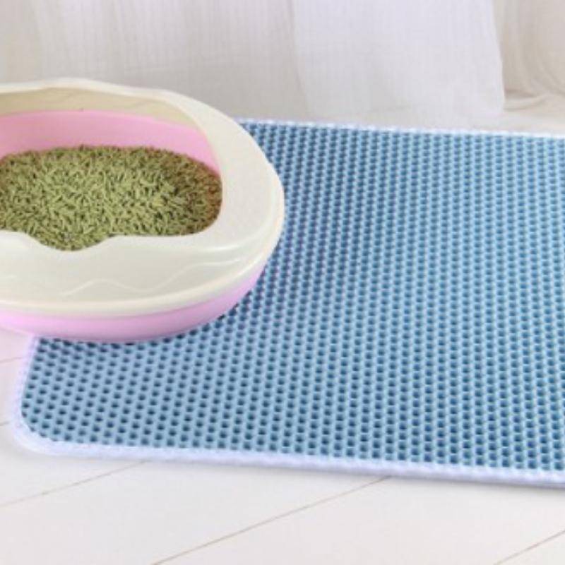 Vattentät kattsandmatta för husdjur med dubbla lager för husdjursskräp. Halkfri sandkattdyna Tvättbar sängmatta Clean Pad Produkter 30X45CM