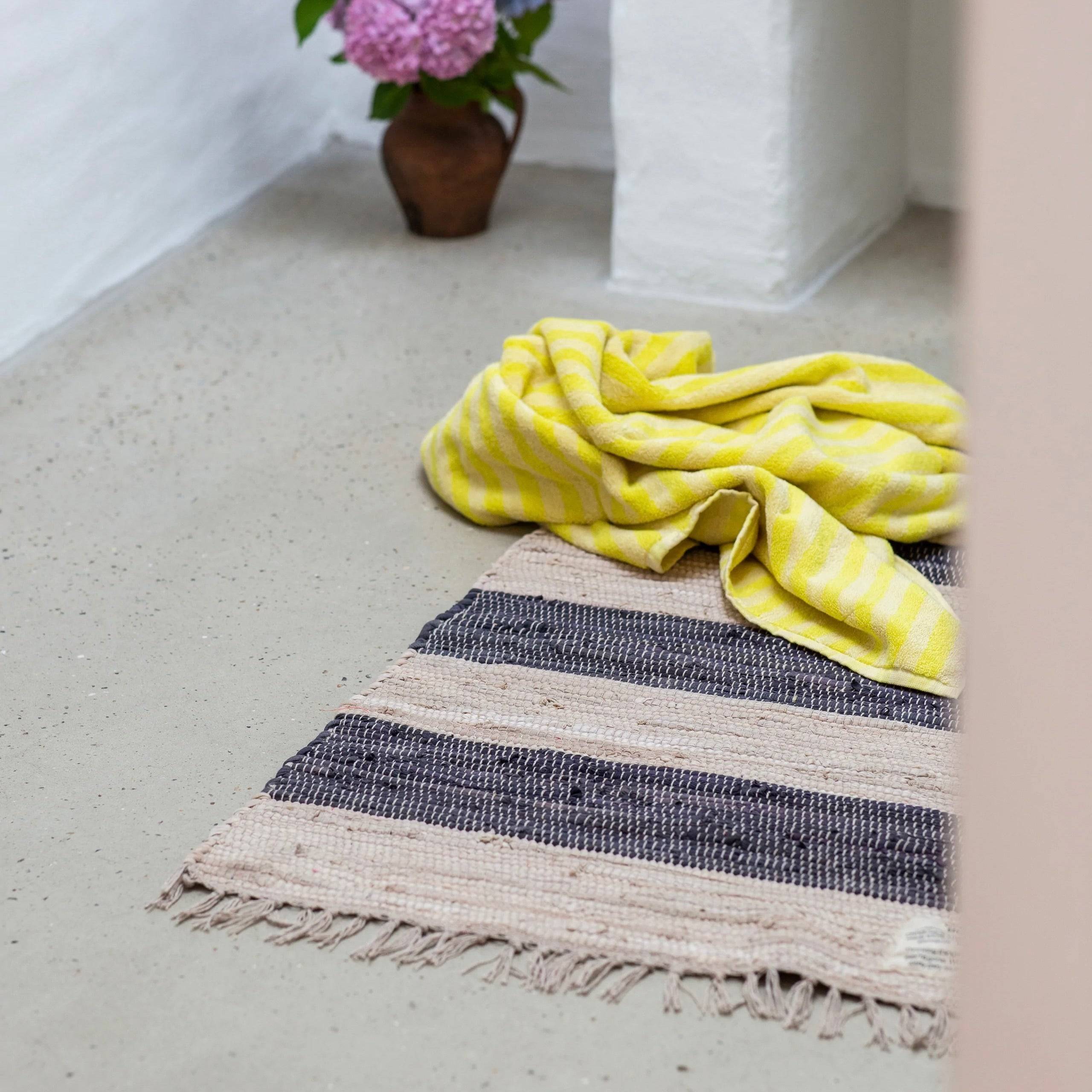 Chindi Rug, Grey & Beige- Bongusta - 60x120