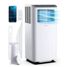 Pro Breeze 4-i-1 Bärbar Luftkonditionering 9000 BTU med Fjärrkontroll, 24-Timmars Timer och Fönsterventilationssats Ingång, Luftkonditionering med A-Klassad Energieffektivitet