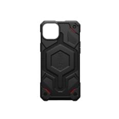 UAG Rugged Case for Apple iPhone 15 Plus [6.7-inch] - Monarch Pro Kevlar Black - Baksidesskydd för mobiltelefon - robust - MagSafe-kompatibilitet - DuPont Kevlar, TPU-ram (termoplastiskt polyuretan), skjuvningsplatta av polykarbonat - kevlar black - för Apple iPhone 15 Plus