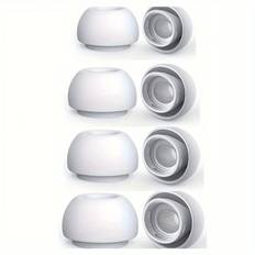 TEMU (4 Pairs) Replacement Earbuds For Airpods Pro And For Airpods Pro 2 With Noise Cancelling Hole, Earbuds For Airpods Pro With Portable Storage Case (xs, S, M, L)