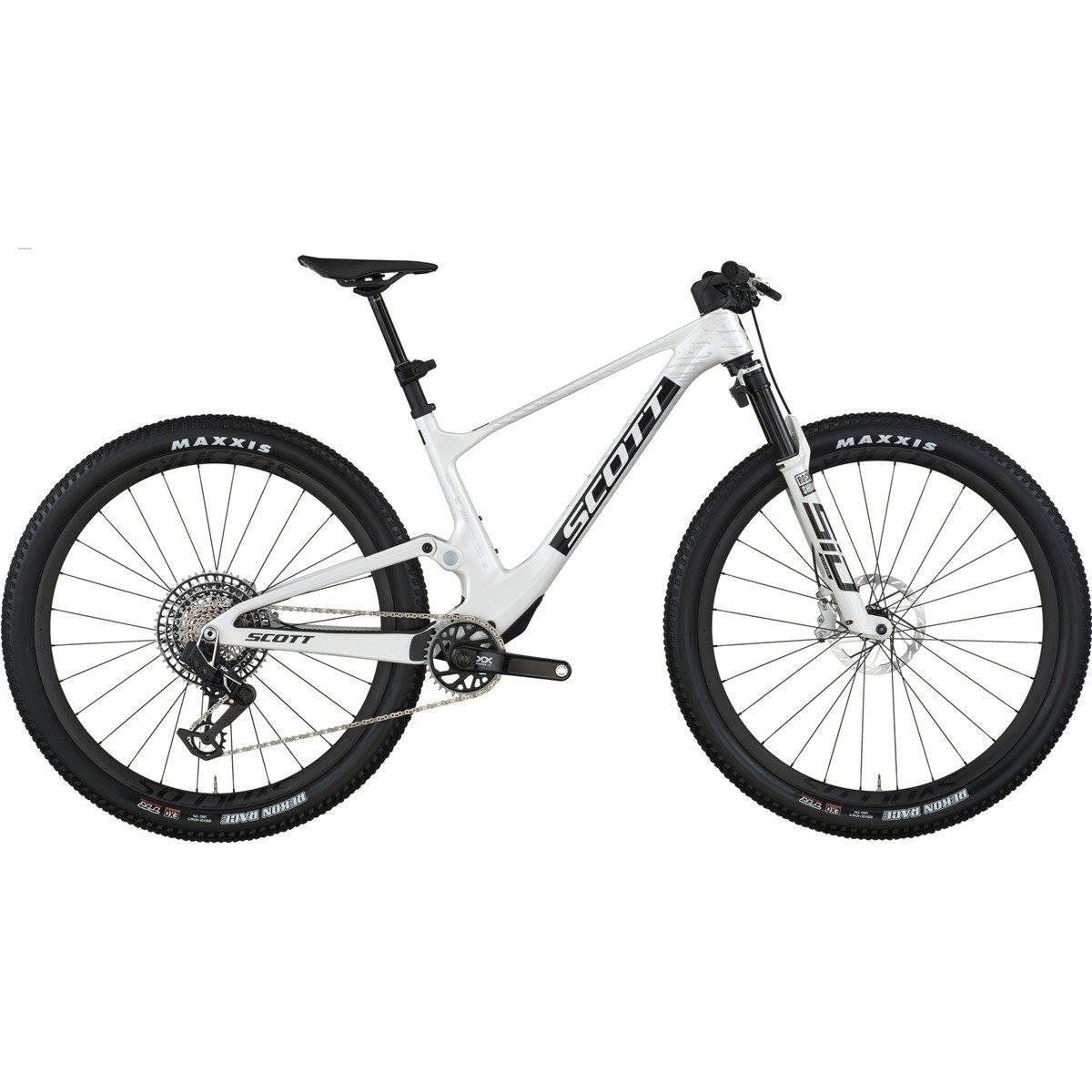 Heldämpad MTB Scott Spark RC World Cup EVO White - Vit (S)
