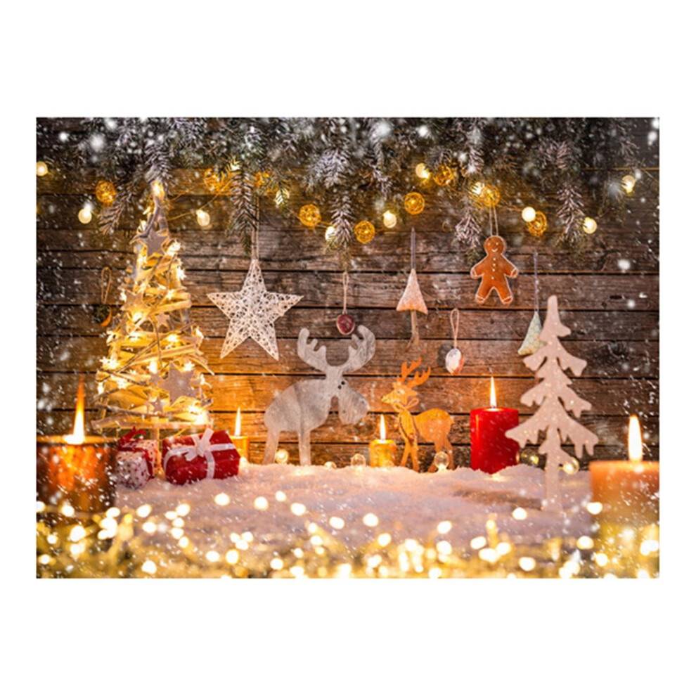 Giyblacko Julepynt Baggrund Til Fotografi Julebaggrunde Vinyl5x3FT Pejs Baggrund Fotografistudie