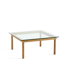 HAY Kofi sofabord Oak-clear glass, 80 cm