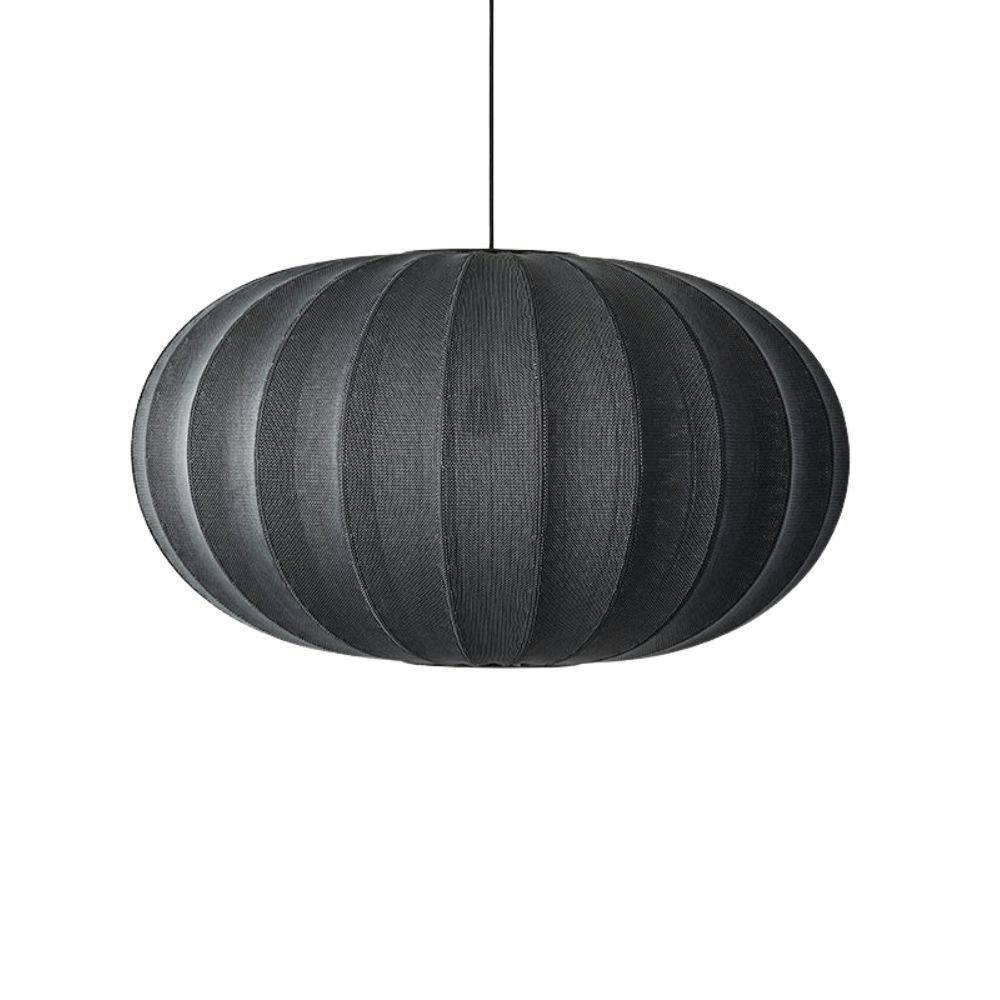Made By Hand Knit-Wit Oval Pendel Black 76 cm