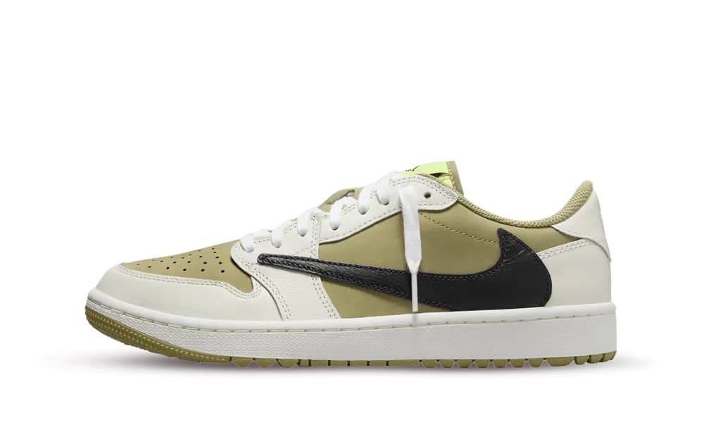 Jordan 1 Low Golf x Travis Scott "Neutral Olive" - 37.5