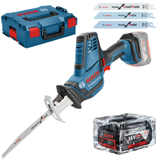 BOSCH GSA 18V-LI C Bajonetsav Li-Ion + L-Boxx (uden lader) +1x batteri Li-Ion, 18V, 5Ah