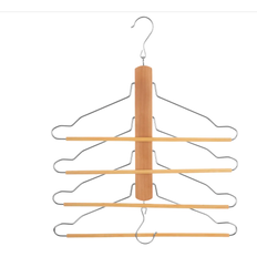 Galge för 4 par byxor / skjortor, CASCADE WOOD HANGER, Natur