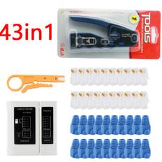 TEMU Rj45 Ultra 5 Class Universal Hole Network Crimper, Crimping Tool, Single Crimping Tool 1pc, Crimping 43in1