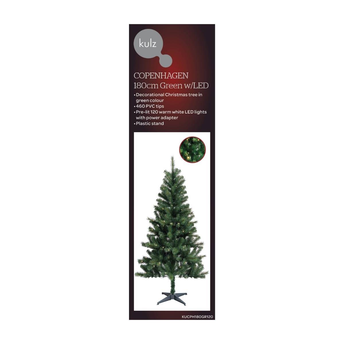 Kulz Copenhagen Julgran 180 cm, 120 LED-lampor