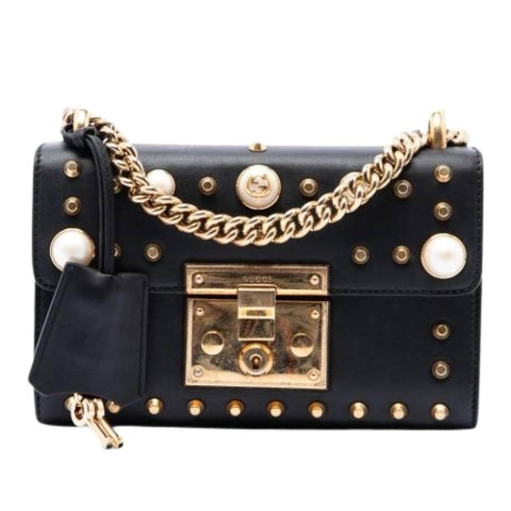 Gucci Vintage Pre-owned Vintage Crossbody-taske - Vintage - Dame - Sort - ONE SIZE - Uld