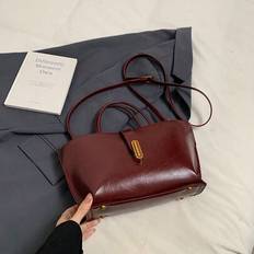 Burgundy High-End Niche Handhållen Grönsakskorgväska För Kvinnor Ny Ankla Röd Trendig Bucket Bag Axel Messenger Bag Myntväska Mor-och-barn-väska Lämpl - Bourgogne