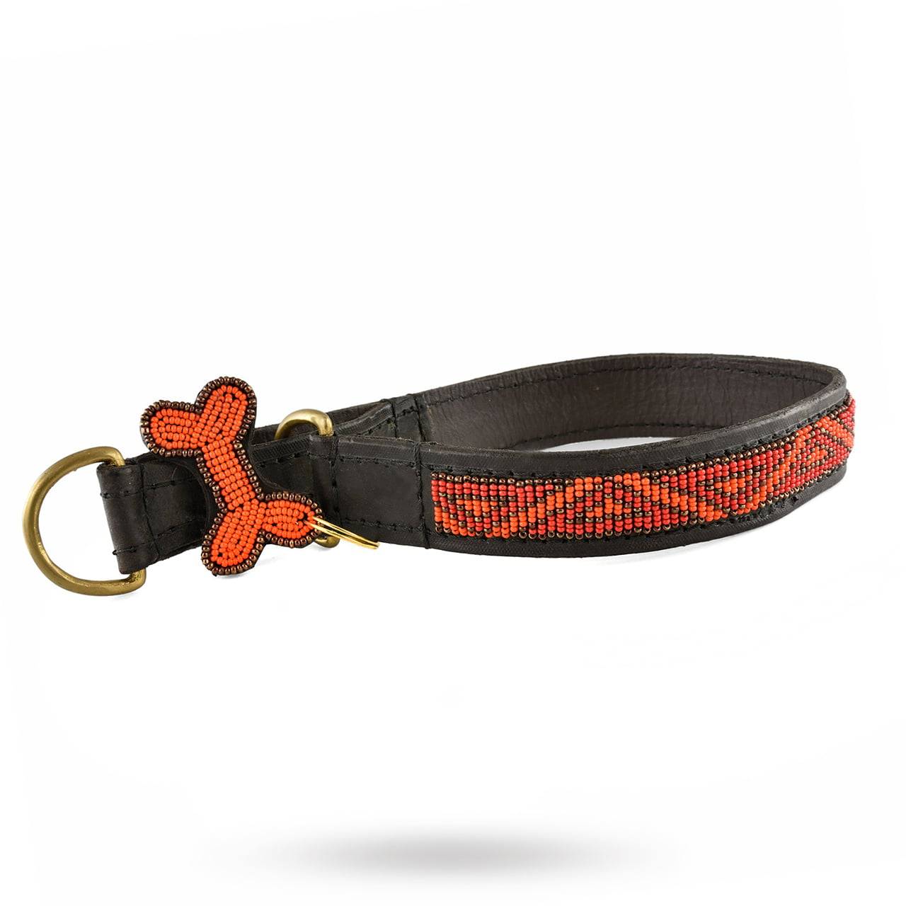 Kabaka Neon - Halvstryp Halsband - red (l)