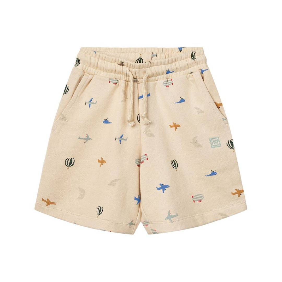 Liewood GOTS Gram Sweatshorts Aviator Ecru 92 cm Creme 92 cm Drenge, Piger