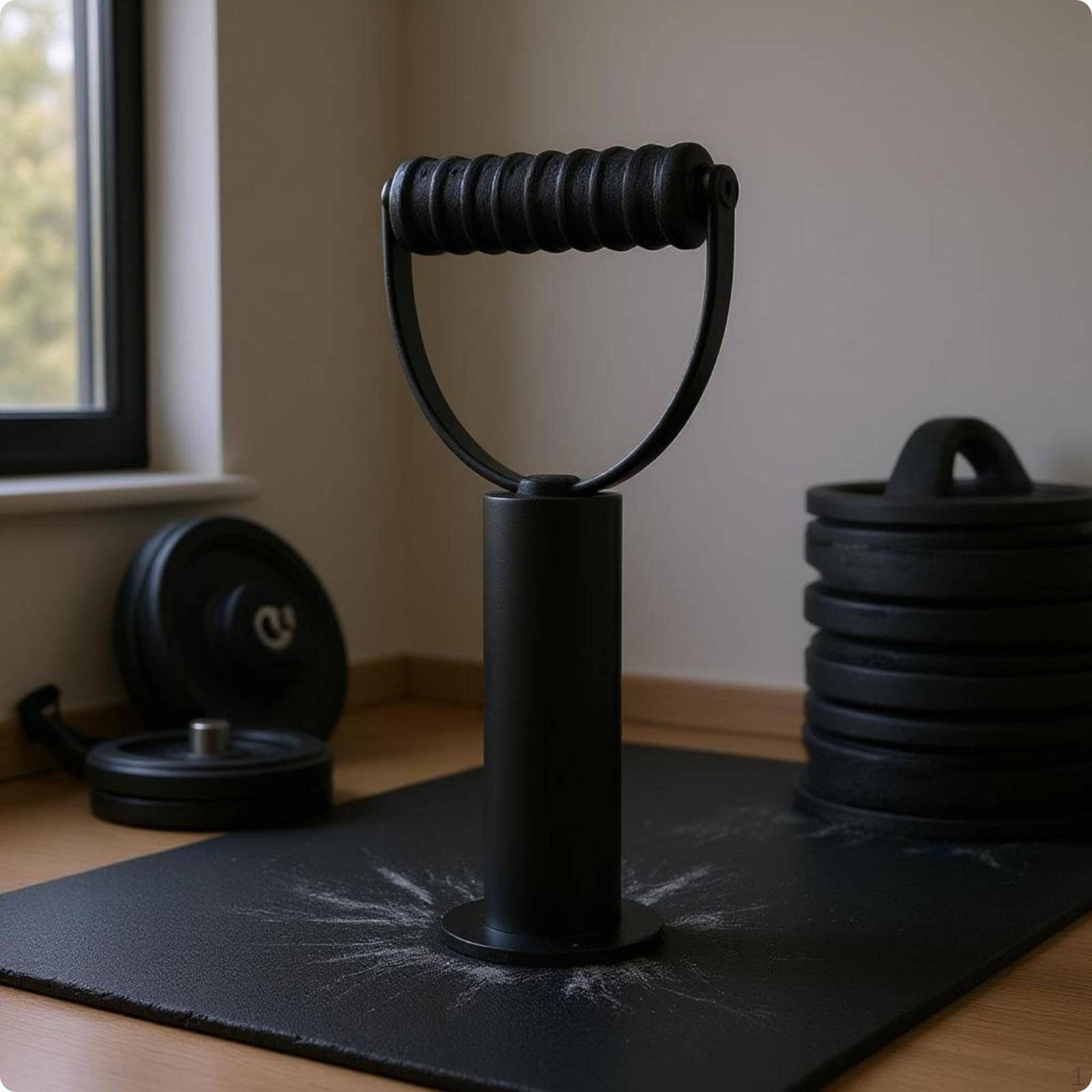 Viktstångsgrepp för Kettlebell Platt Bas Handtagskonverterare Upprätt Tallriksladdning L